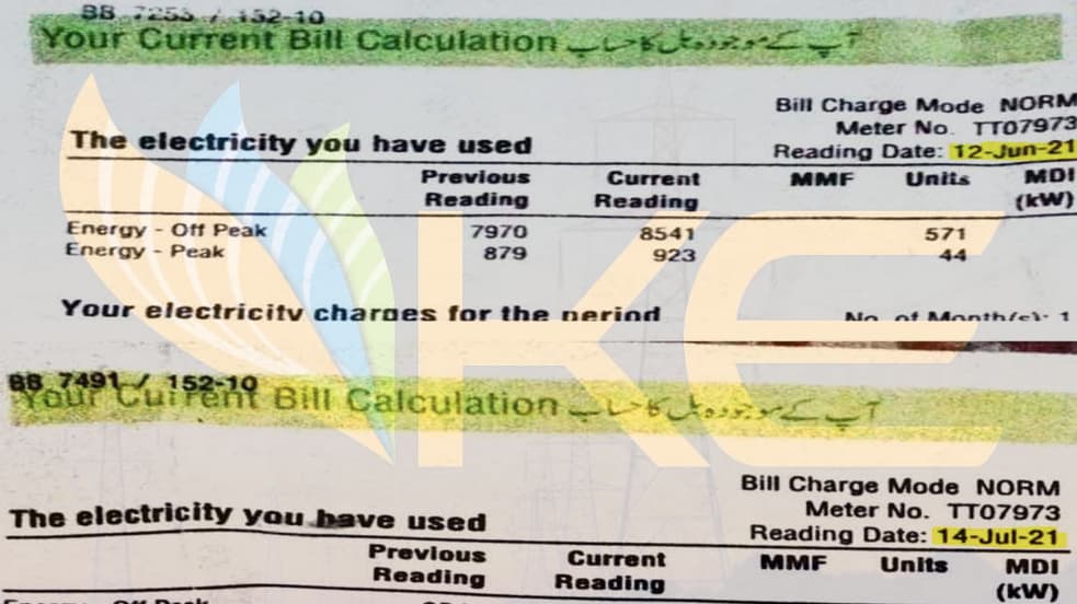K-Electric Bill Calculation