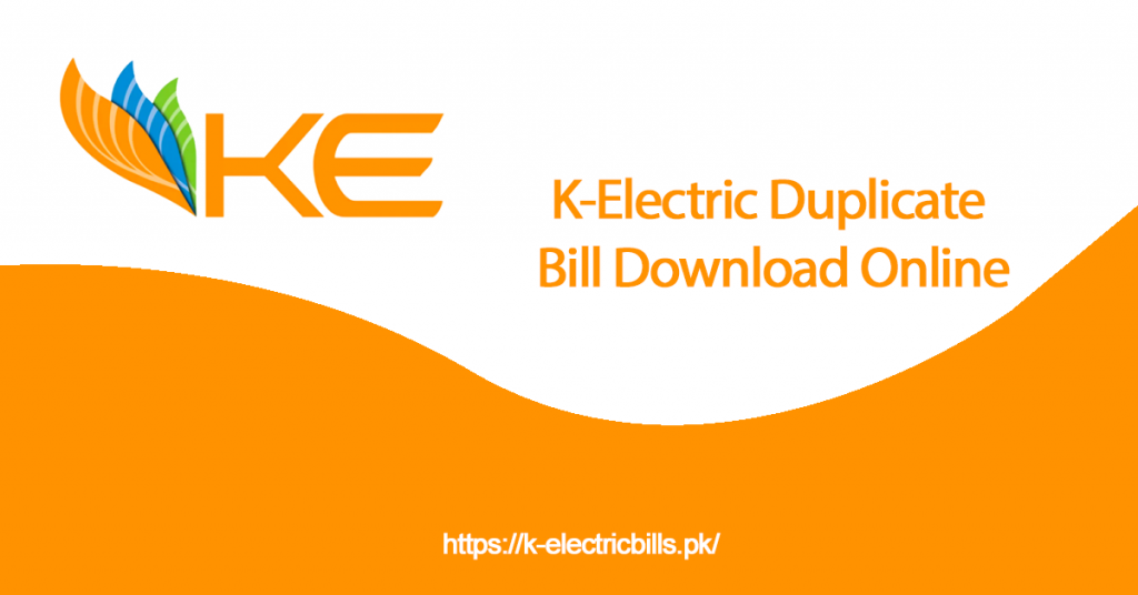 K-Electric Duplicate Bill Download Online